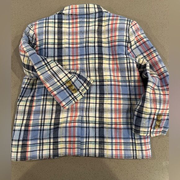 Janie & Jack Boy Plaid Blazer Jacket size 18-24 months Like new! - Picture 4 of 6